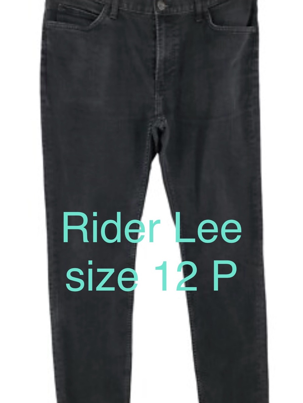 All jeans bottoms 2 for 15 !
Riders by Lee Straight Leg Jeans — Black